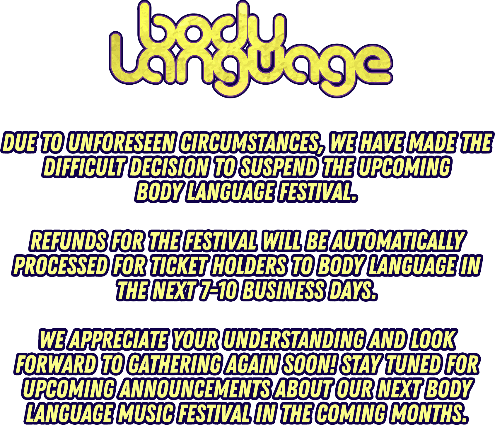 Body Language Festival Lineup